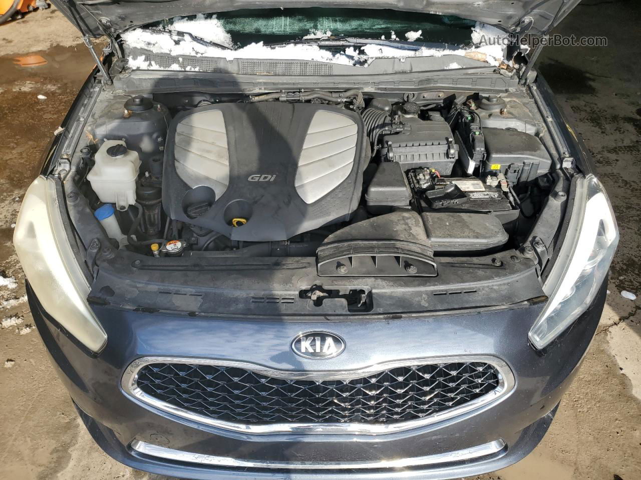 2014 Kia Cadenza Premium Charcoal vin: KNALN4D71E5166662