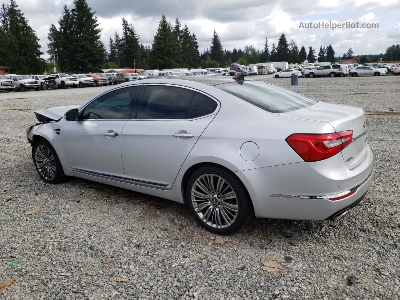 2016 Kia Cadenza Luxury Silver vin: KNALN4D71G5201302