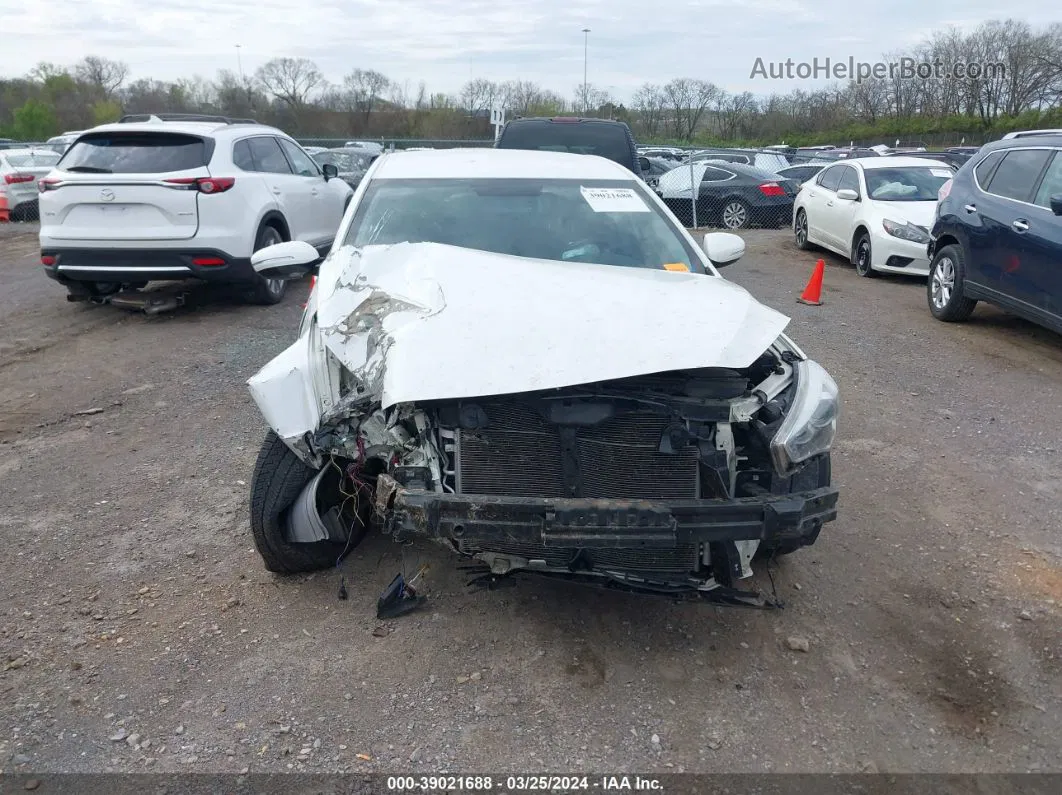 2014 Kia Cadenza Premium White vin: KNALN4D72E5128244