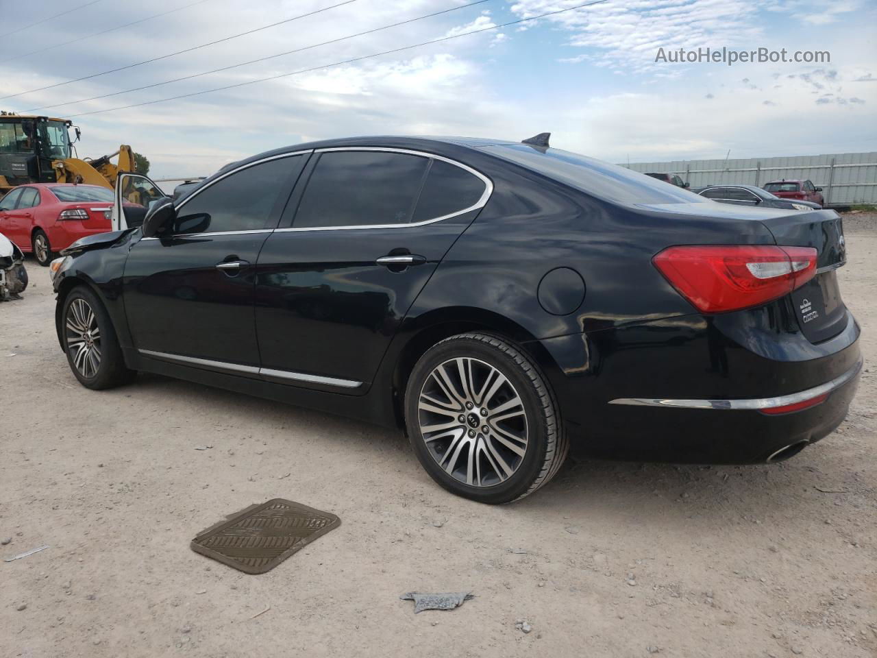 2014 Kia Cadenza Premium Black vin: KNALN4D72E5140457