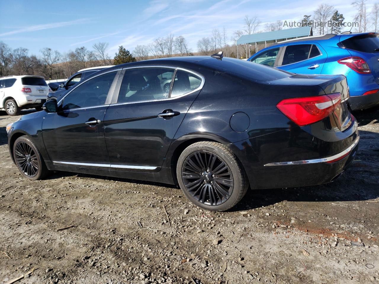 2014 Kia Cadenza Premium Black vin: KNALN4D72E5148767