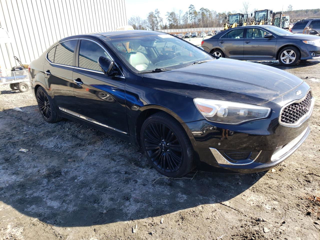 2014 Kia Cadenza Premium Black vin: KNALN4D72E5148767