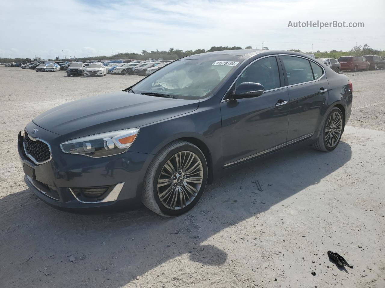 2014 Kia Cadenza Premium Charcoal vin: KNALN4D72E5157372