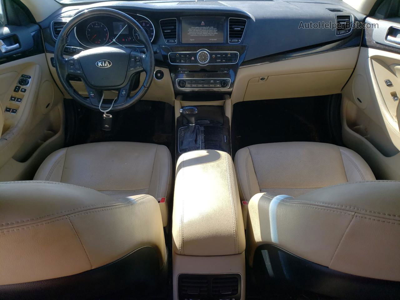 2014 Kia Cadenza Premium Белый vin: KNALN4D73E5119956