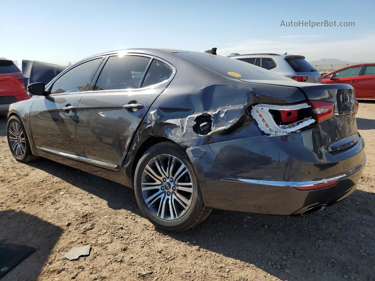 2014 Kia Cadenza Premium Gray vin: KNALN4D73E5125353