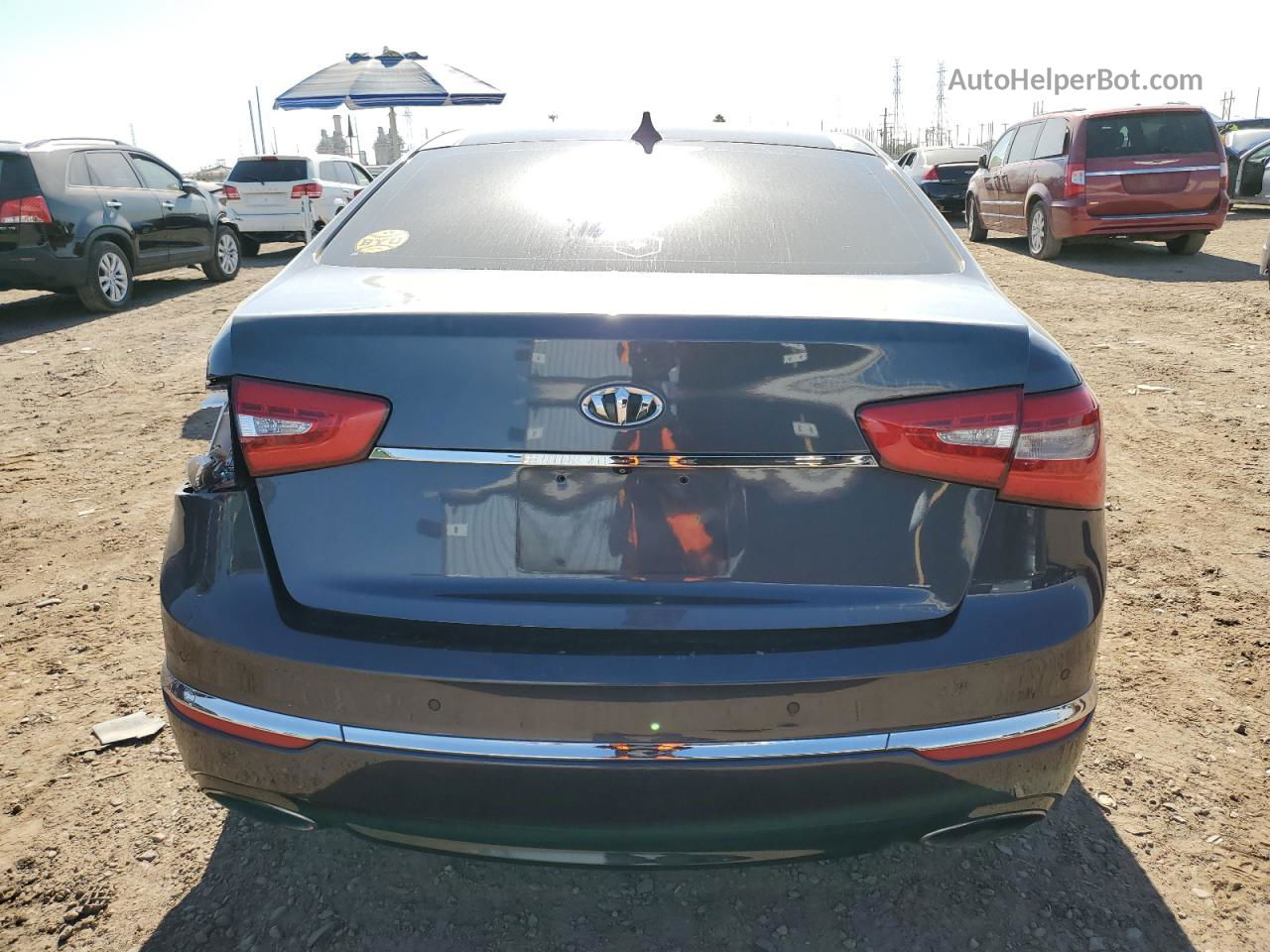 2014 Kia Cadenza Premium Gray vin: KNALN4D73E5125353