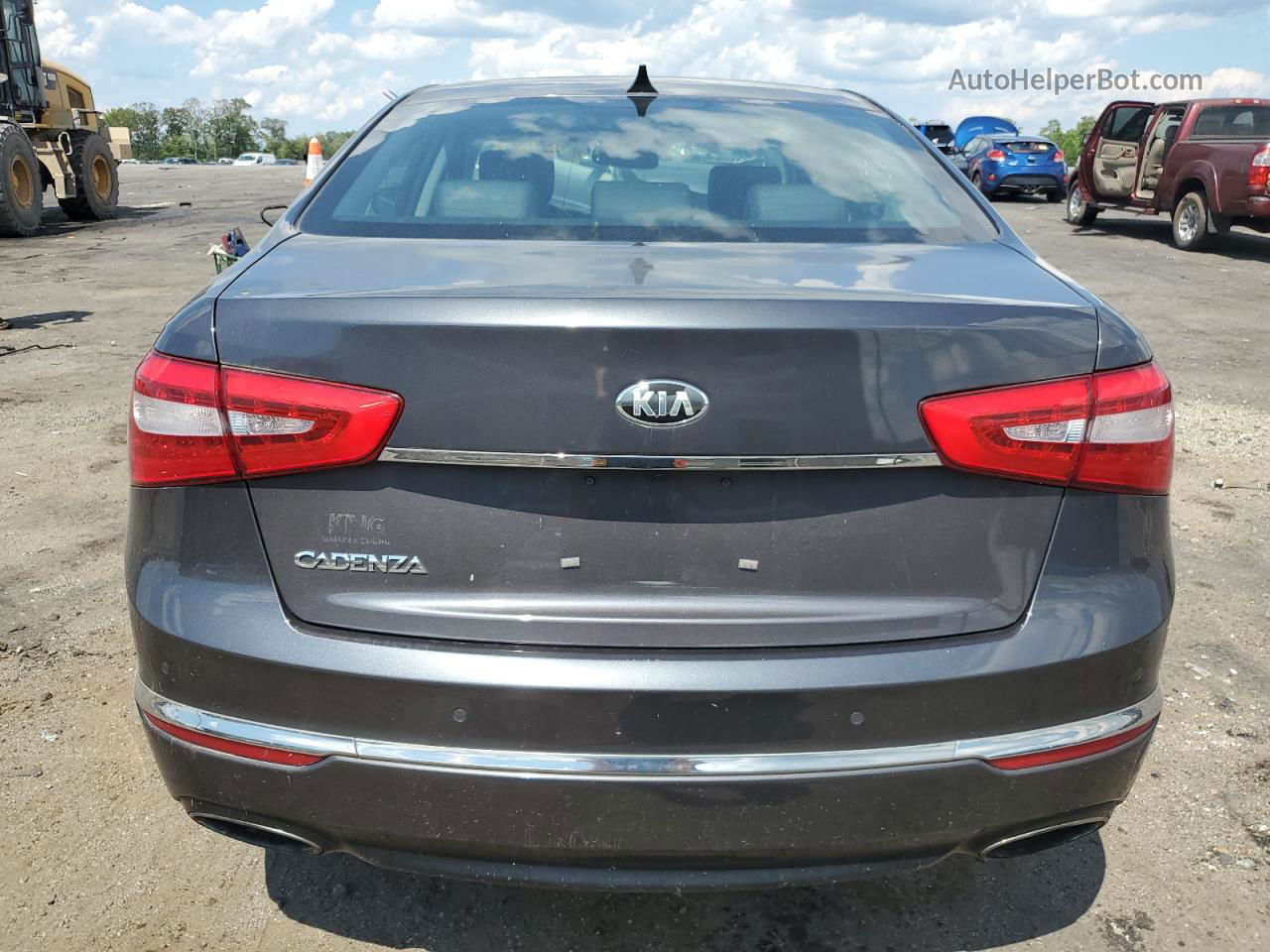 2014 Kia Cadenza Premium Gray vin: KNALN4D73E5133775