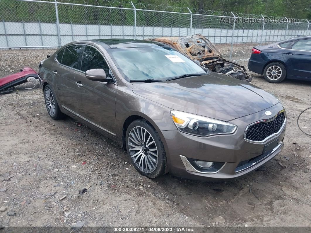 2014 Kia Cadenza Premium Brown vin: KNALN4D73E5136160