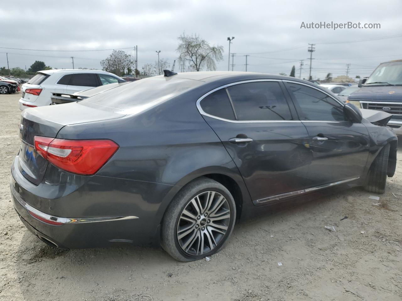 2014 Kia Cadenza Premium Серый vin: KNALN4D73E5149068