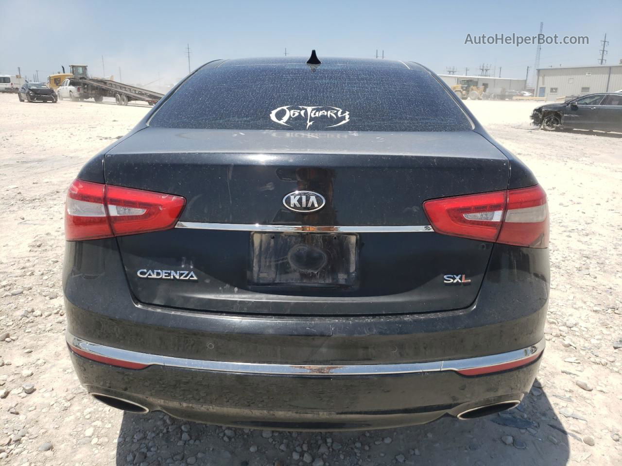 2014 Kia Cadenza Premium Black vin: KNALN4D73E5153864