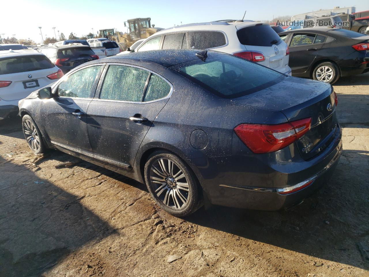 2014 Kia Cadenza Premium Gray vin: KNALN4D73E5159342