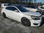 2014 Kia Cadenza Premium White vin: KNALN4D73E5165187