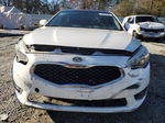 2014 Kia Cadenza Premium White vin: KNALN4D73E5165187