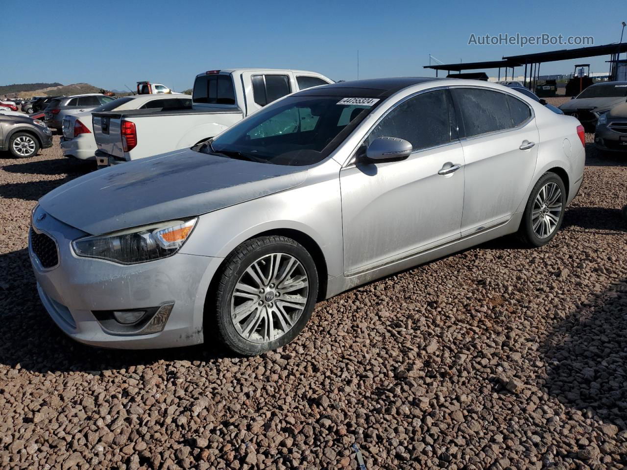 2016 Kia Cadenza Luxury Silver vin: KNALN4D73G5199116