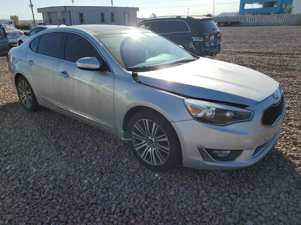 2016 Kia Cadenza Luxury Silver vin: KNALN4D73G5199116