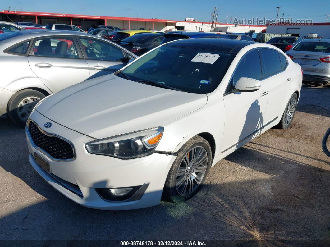 2016 Kia Cadenza Premium White vin: KNALN4D73G5214231