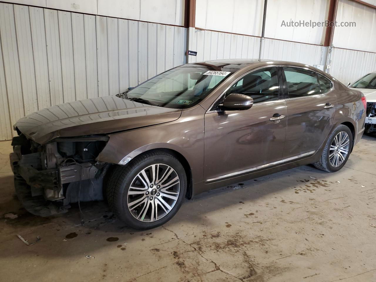 2014 Kia Cadenza Premium Tan vin: KNALN4D74E5121439