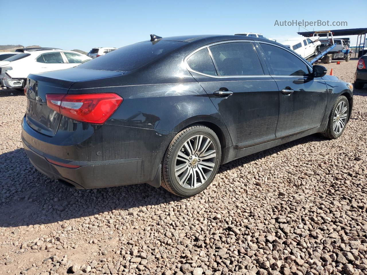 2014 Kia Cadenza Premium Черный vin: KNALN4D74E5125975