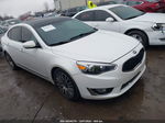 2014 Kia Cadenza Premium White vin: KNALN4D74E5126124