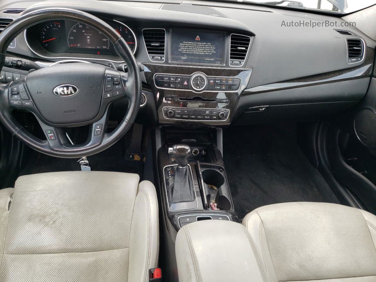 2014 Kia Cadenza Premium Черный vin: KNALN4D74E5143036