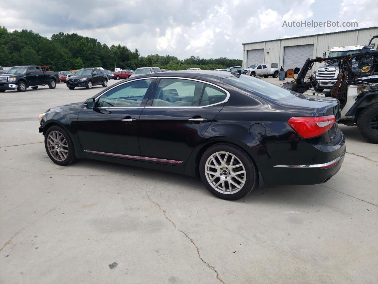 2014 Kia Cadenza Premium Черный vin: KNALN4D74E5143036