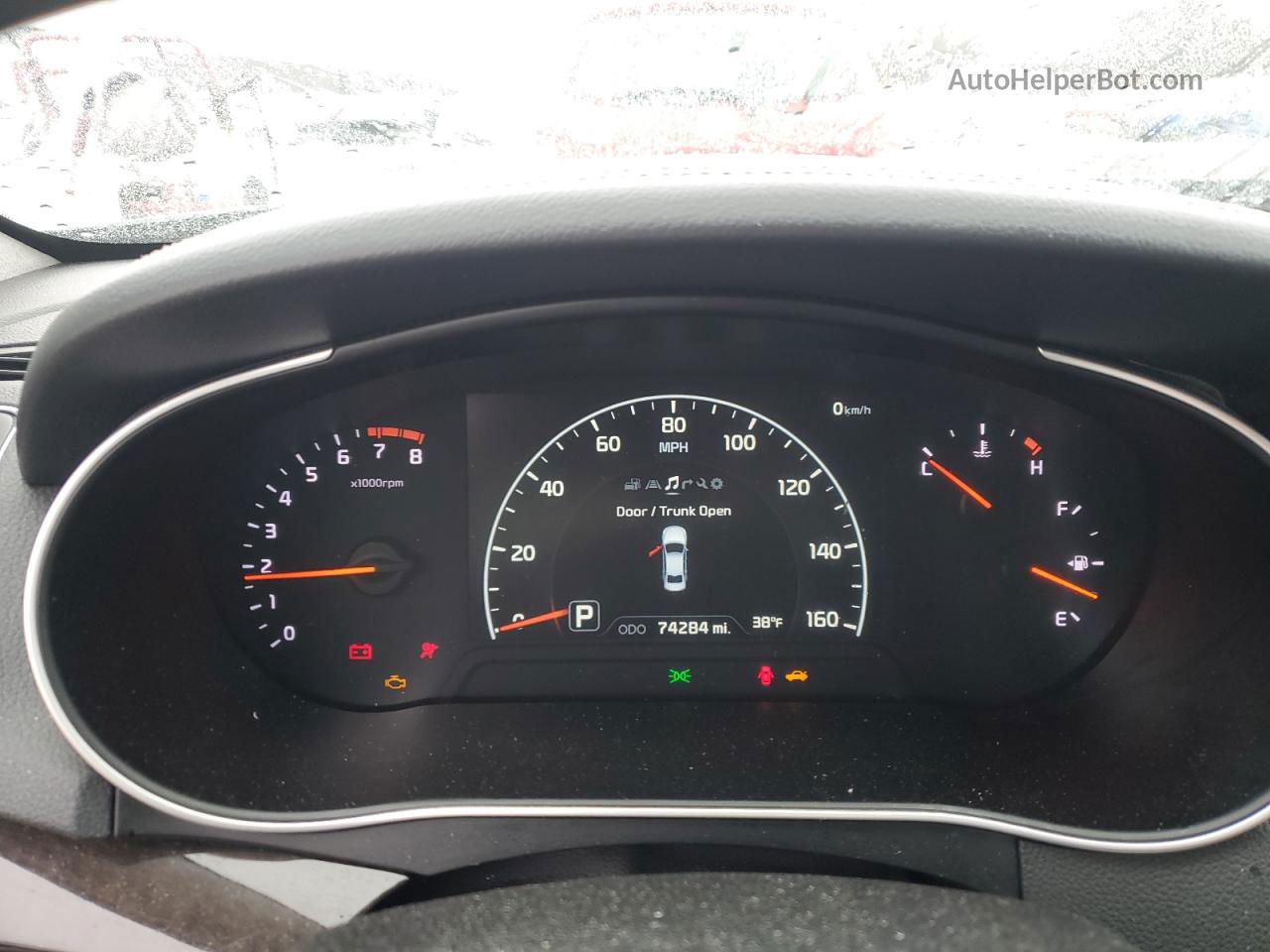 2014 Kia Cadenza Premium Синий vin: KNALN4D74E5144378