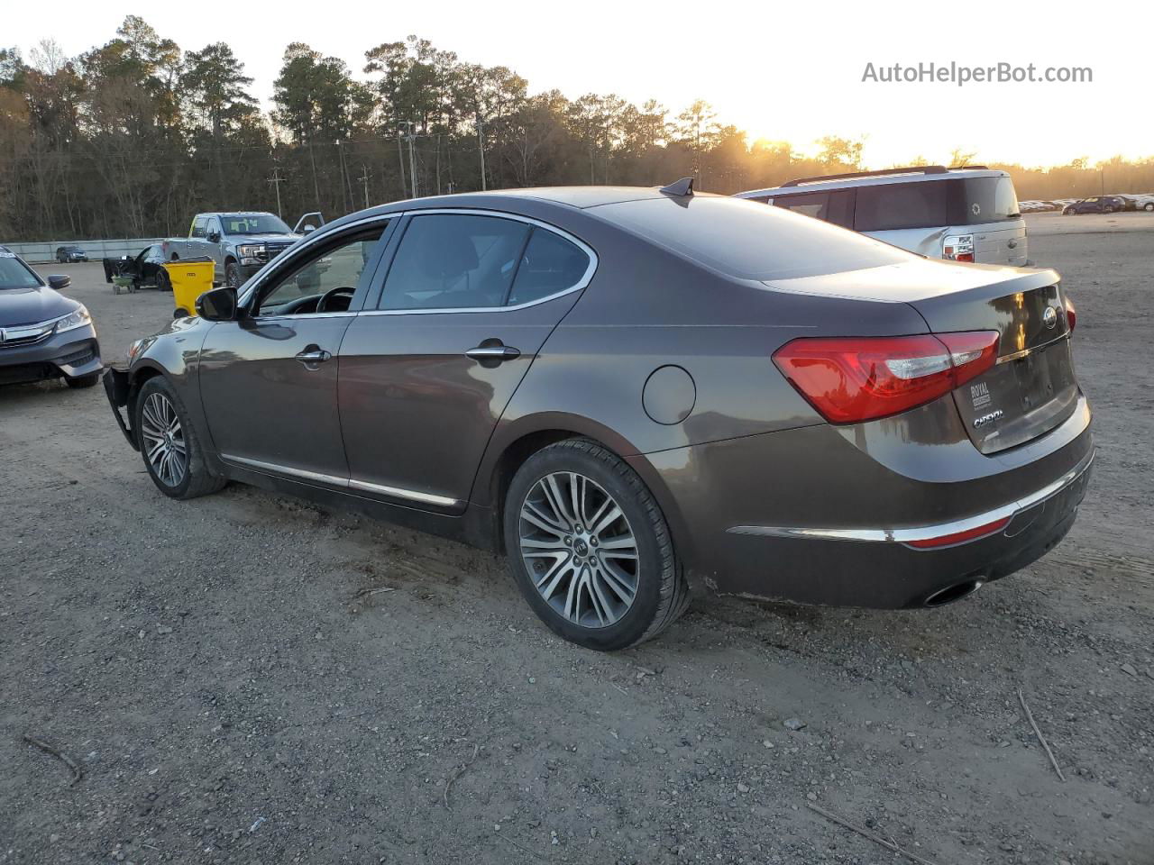 2014 Kia Cadenza Premium Charcoal vin: KNALN4D74E5144915