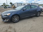 2014 Kia Cadenza Premium Blue vin: KNALN4D74E5146972