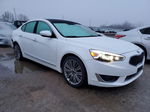 2014 Kia Cadenza Premium White vin: KNALN4D74E5147118