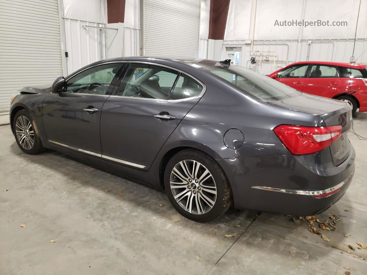 2014 Kia Cadenza Premium Gray vin: KNALN4D74E5162105