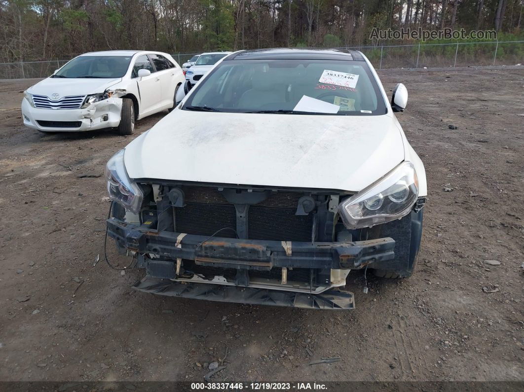 2016 Kia Cadenza Limited White vin: KNALN4D74G5209216