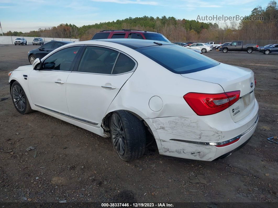 2016 Kia Cadenza Limited White vin: KNALN4D74G5209216