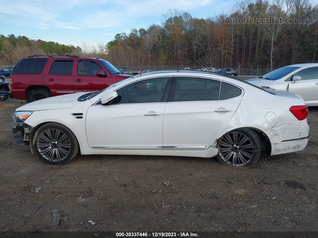 2016 Kia Cadenza Limited White vin: KNALN4D74G5209216