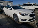 2016 Kia Cadenza Luxury White vin: KNALN4D74G5215131