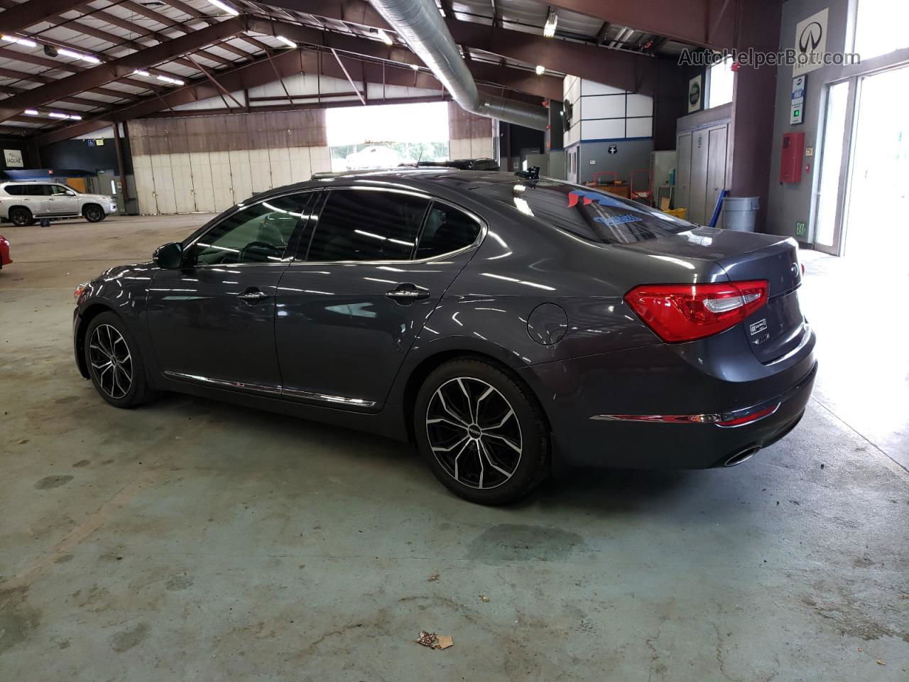 2014 Kia Cadenza Premium Gray vin: KNALN4D75E5125127