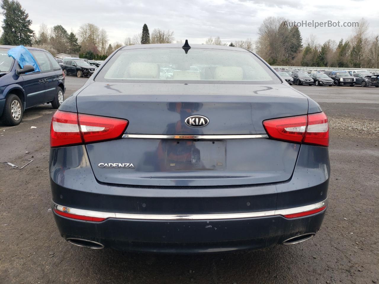 2014 Kia Cadenza Premium Black vin: KNALN4D75E5128464