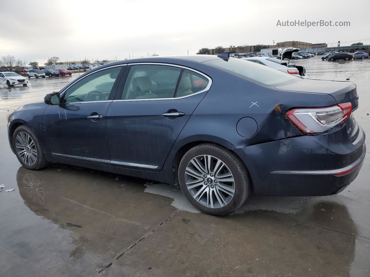 2014 Kia Cadenza Premium Blue vin: KNALN4D75E5140159