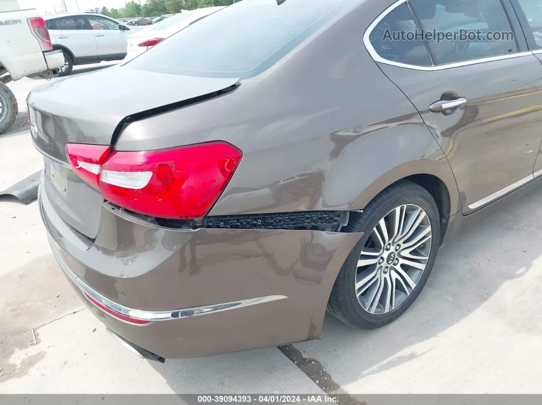 2014 Kia Cadenza Premium Brown vin: KNALN4D75E5144230