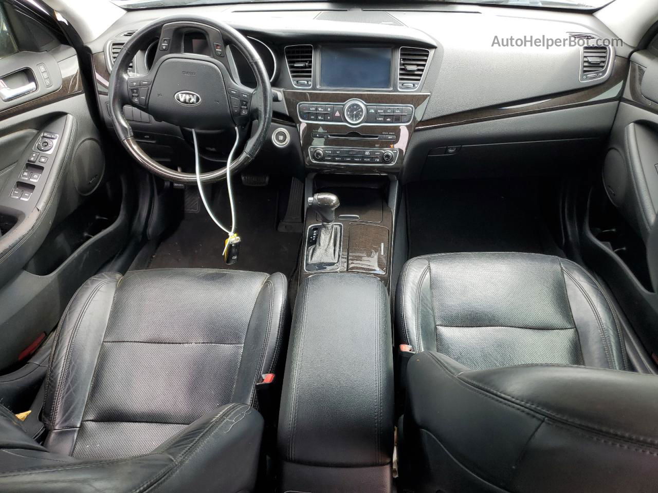 2014 Kia Cadenza Premium Синий vin: KNALN4D75E5148407