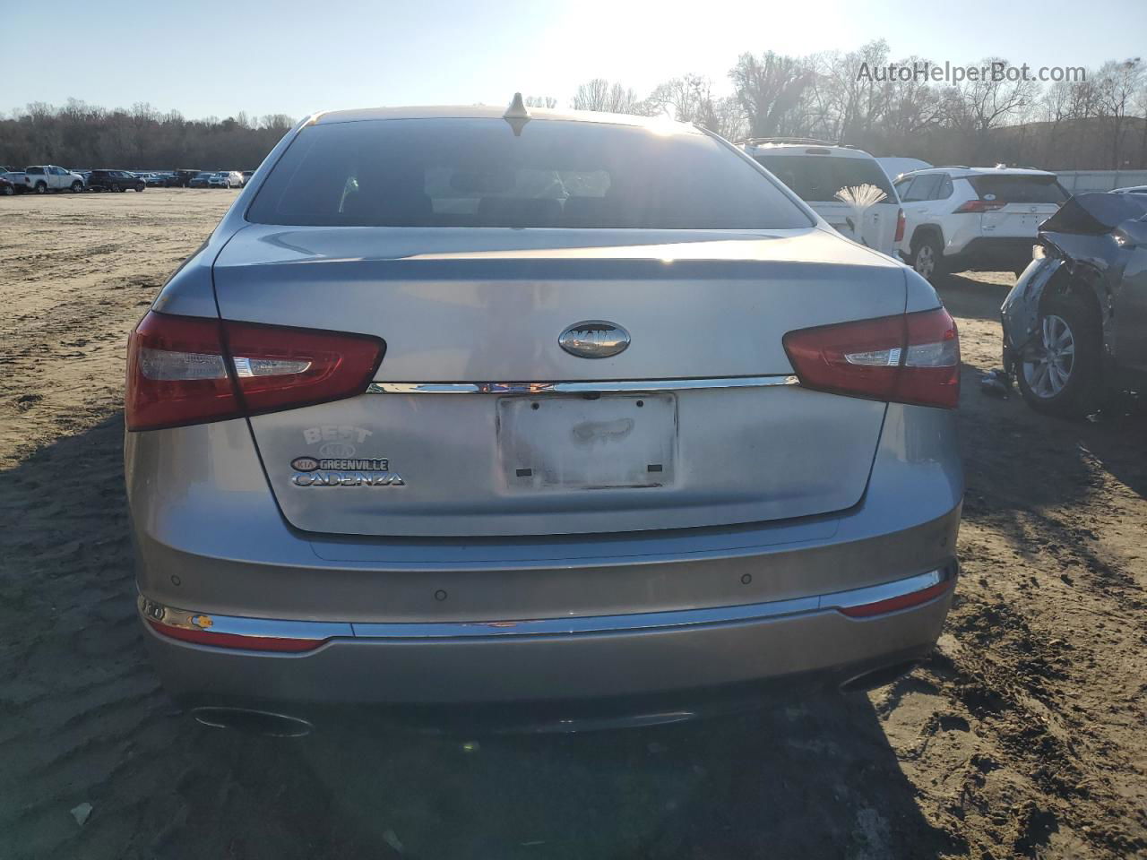 2014 Kia Cadenza Premium Silver vin: KNALN4D75E5148746