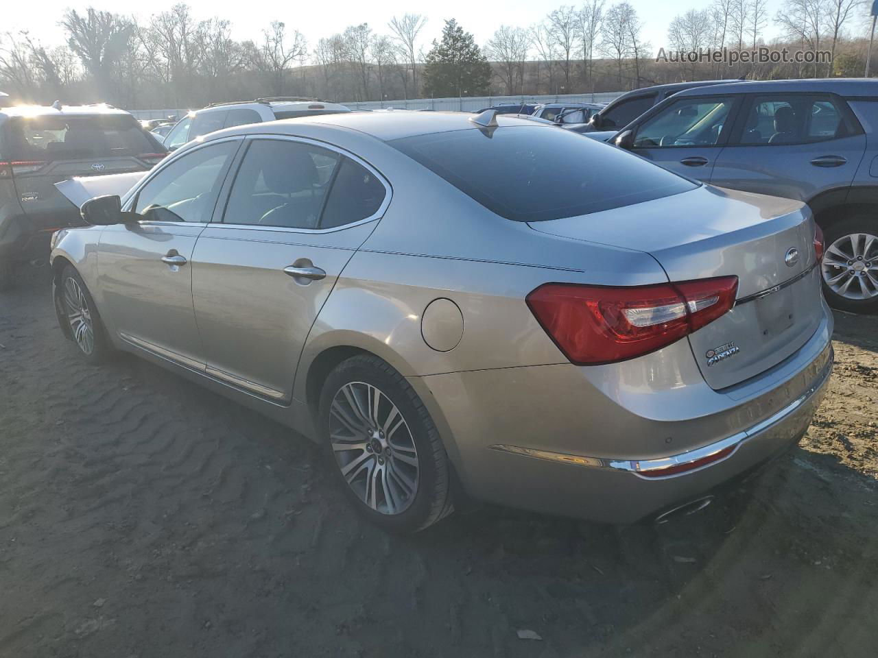 2014 Kia Cadenza Premium Silver vin: KNALN4D75E5148746