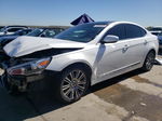 2014 Kia Cadenza Premium White vin: KNALN4D75E5167586