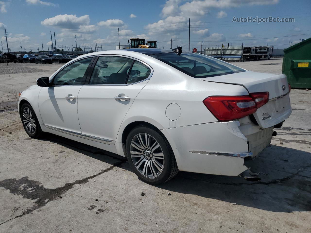 2016 Kia Cadenza Luxury White vin: KNALN4D75G5211055