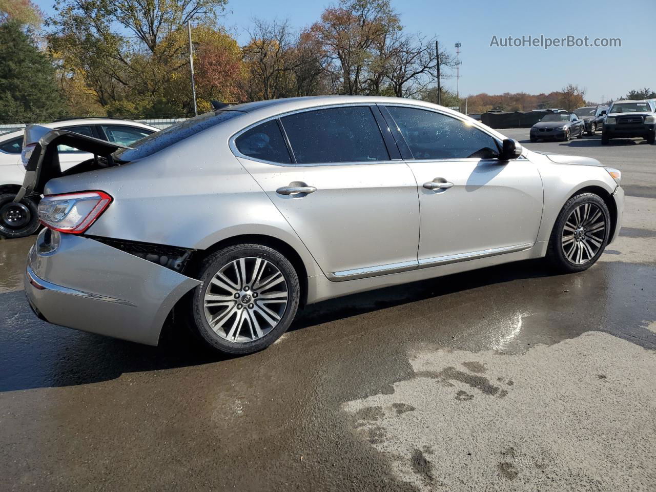 2014 Kia Cadenza Premium Cream vin: KNALN4D76E5123323