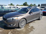 2014 Kia Cadenza Premium Brown vin: KNALN4D76E5125962