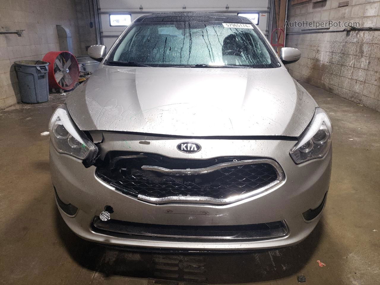 2014 Kia Cadenza Premium Silver vin: KNALN4D76E5130529