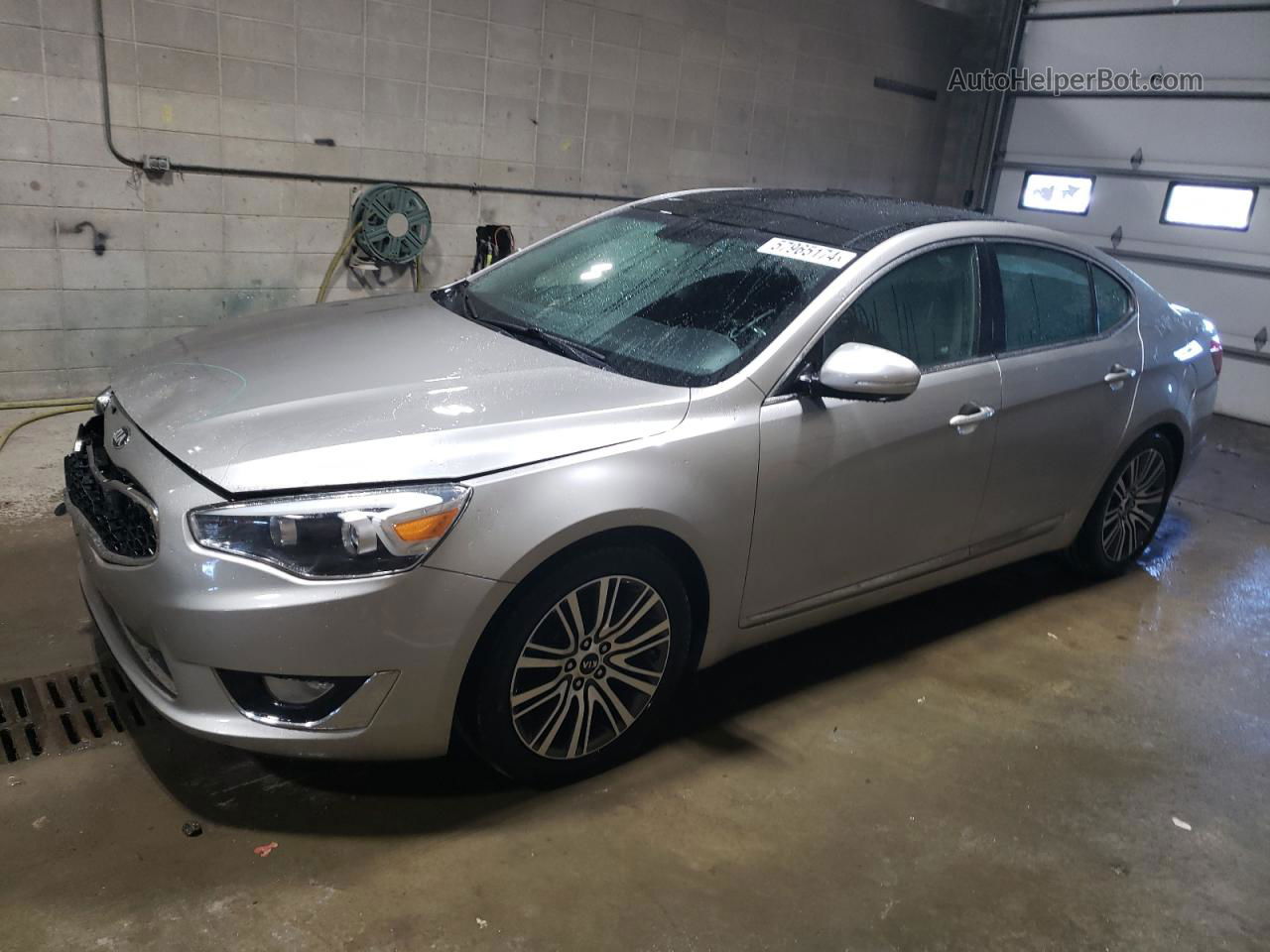 2014 Kia Cadenza Premium Silver vin: KNALN4D76E5130529