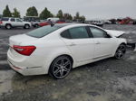 2014 Kia Cadenza Premium White vin: KNALN4D76E5133916