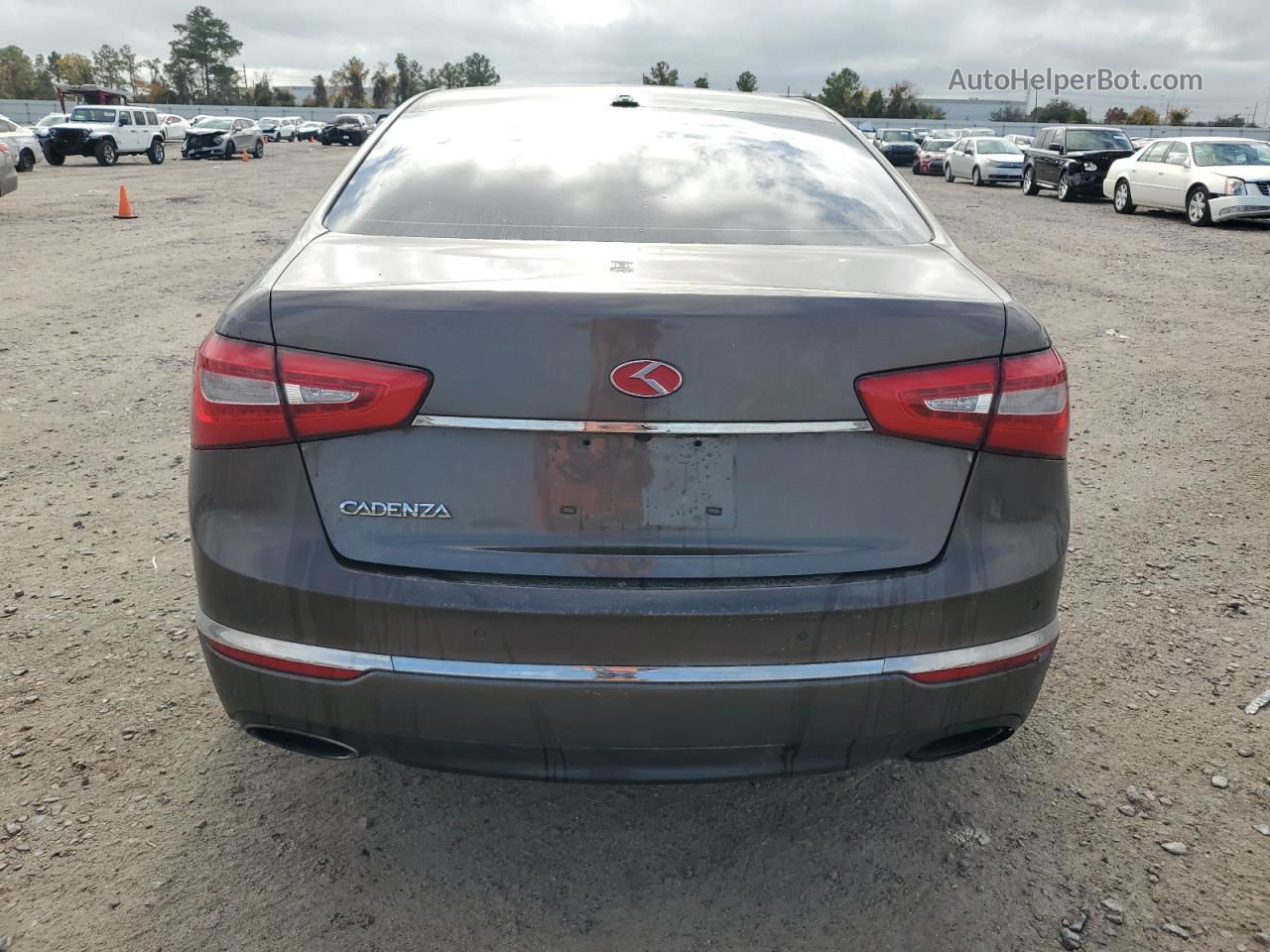 2014 Kia Cadenza Premium Коричневый vin: KNALN4D76E5134726