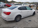 2014 Kia Cadenza Premium White vin: KNALN4D76E5136475